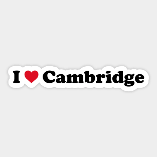 I Love Cambridge Sticker